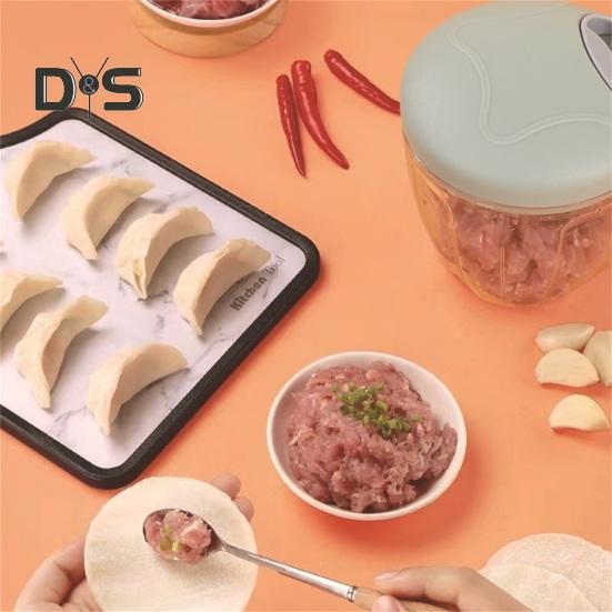 500/900ml Mini Garlic Chopper Clear Useful Spices Meat Garlic Chopper