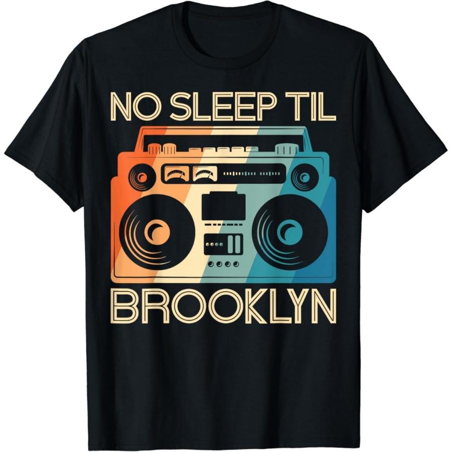 

EYHOOKE Cool Retro No Sleep Til Brooklyn, Old School Portable Stereo T-Shirt XXXXXL різнокольоровий