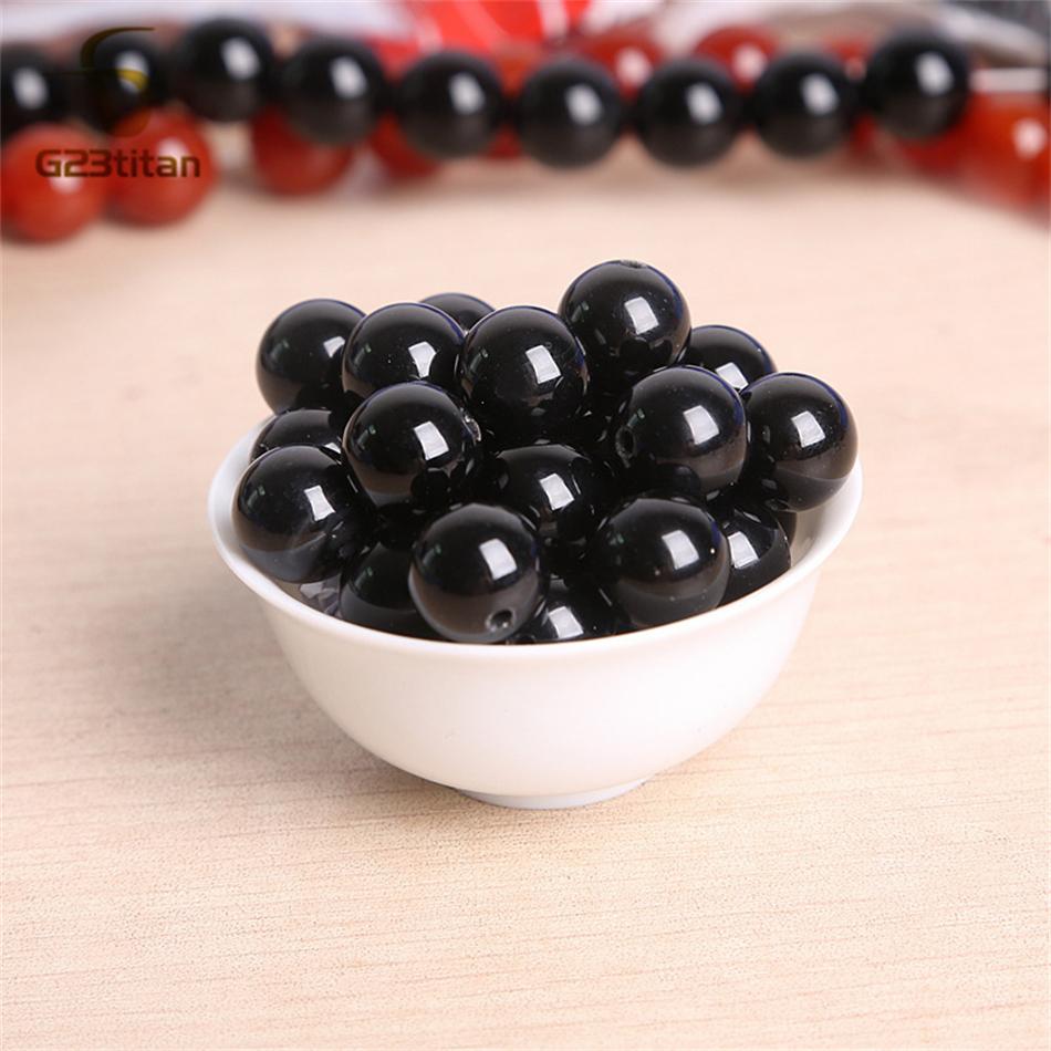 Zwarte Agaat Steen Stud Oorbellen voor Dames Heren Medisch G23 Titanium Piercing Sieraden Eenvoudige Ronde Onyx Bal Oorlel Accessoires