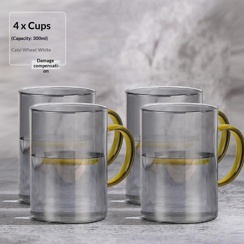 

Wooden Handle, Landscape-Viewing Kettle, Glass, High Temperature Resistant, Household Large-Capacity Kettle 300ml