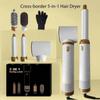 Multifunctional 5-in-1 Hair Dryer & Curler: Lightweight, Adjustable Temp for Smooth Curling & Straightening