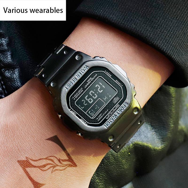 

Новые модные тенденции мужские деловые часы для спорта на открытом воздухе персональные квадратные цифровые электронные часы