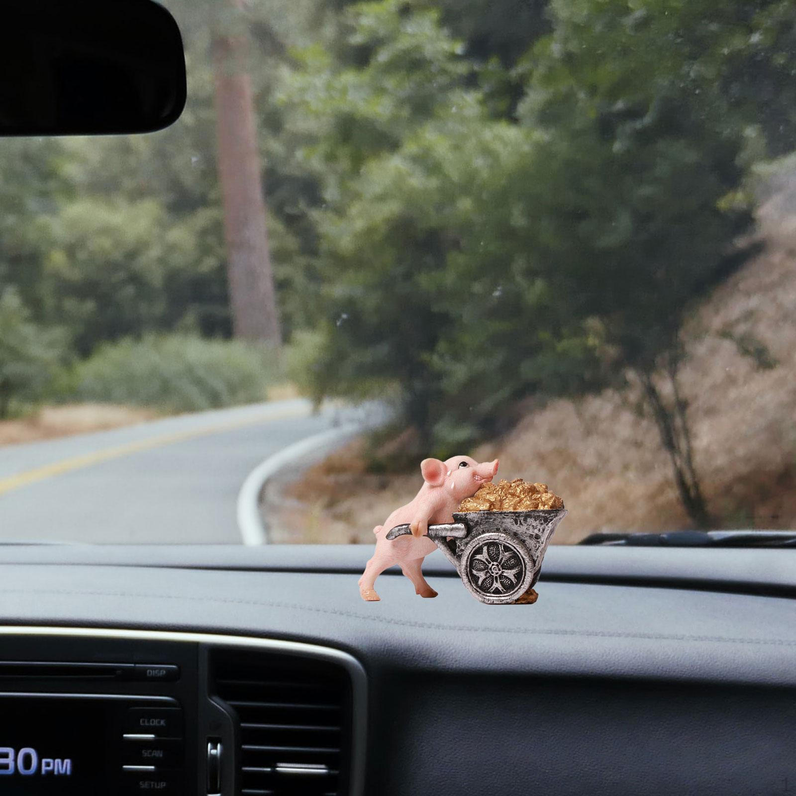 Charming Pig Sculpture for Home and Garden Decor Style D 10.5x4x9cm