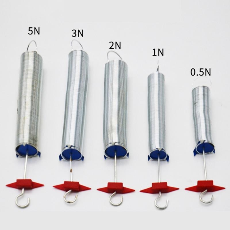 5Pcs Educational Springs for Mechanics Experiments Portable Metal Helical Springs Assorted Size for Environments Science