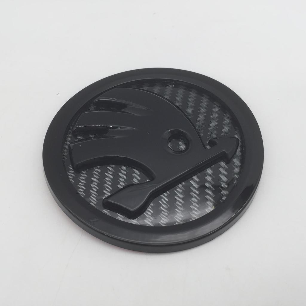 WUM1 1pcs for SKODA 90mm 80mm 100mm Car Front Grille Head Hood Bonnet Emblem Rear Tail Bumper Trunk Sticker Badge Styling Accessories