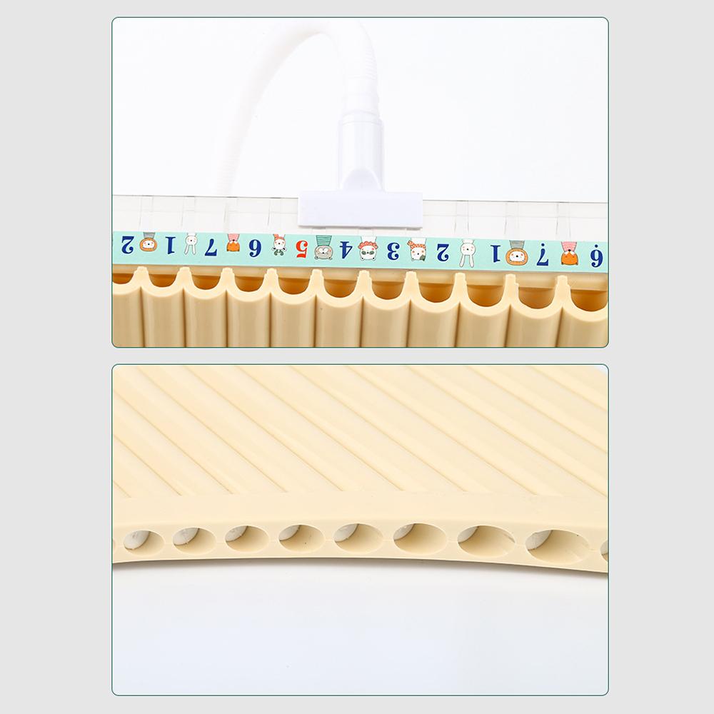 18 Pipes Pan Flute C Key Panpipes Pan Pipes with Mouthpiece Wind Instrument for Students Beginners with Carrying Bag