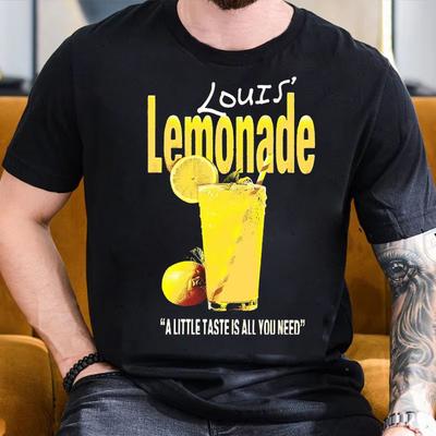 2025 Summer Louis Tomlinson Lemonade Tshirt Male Harajuku Highquality Fashion Cotton Tshirt Retro Oversized Tshirt