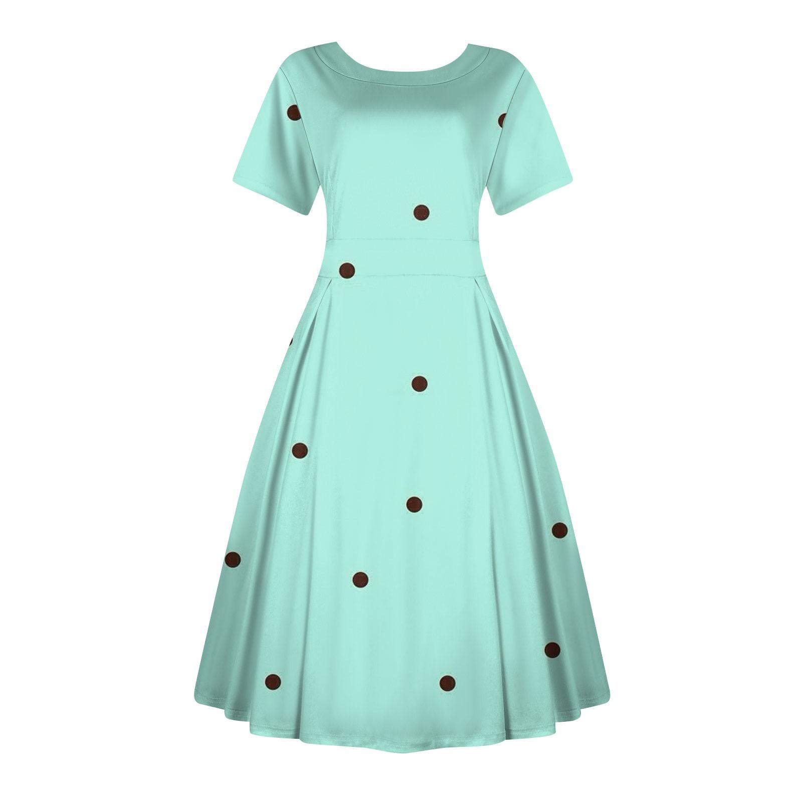 

Женское повседневное модное платье, винтажное платье миди с принтом подсолнечника, круглым вырезом и коротким рукавом, длинные большие распашные платья XXXXL светло-синий