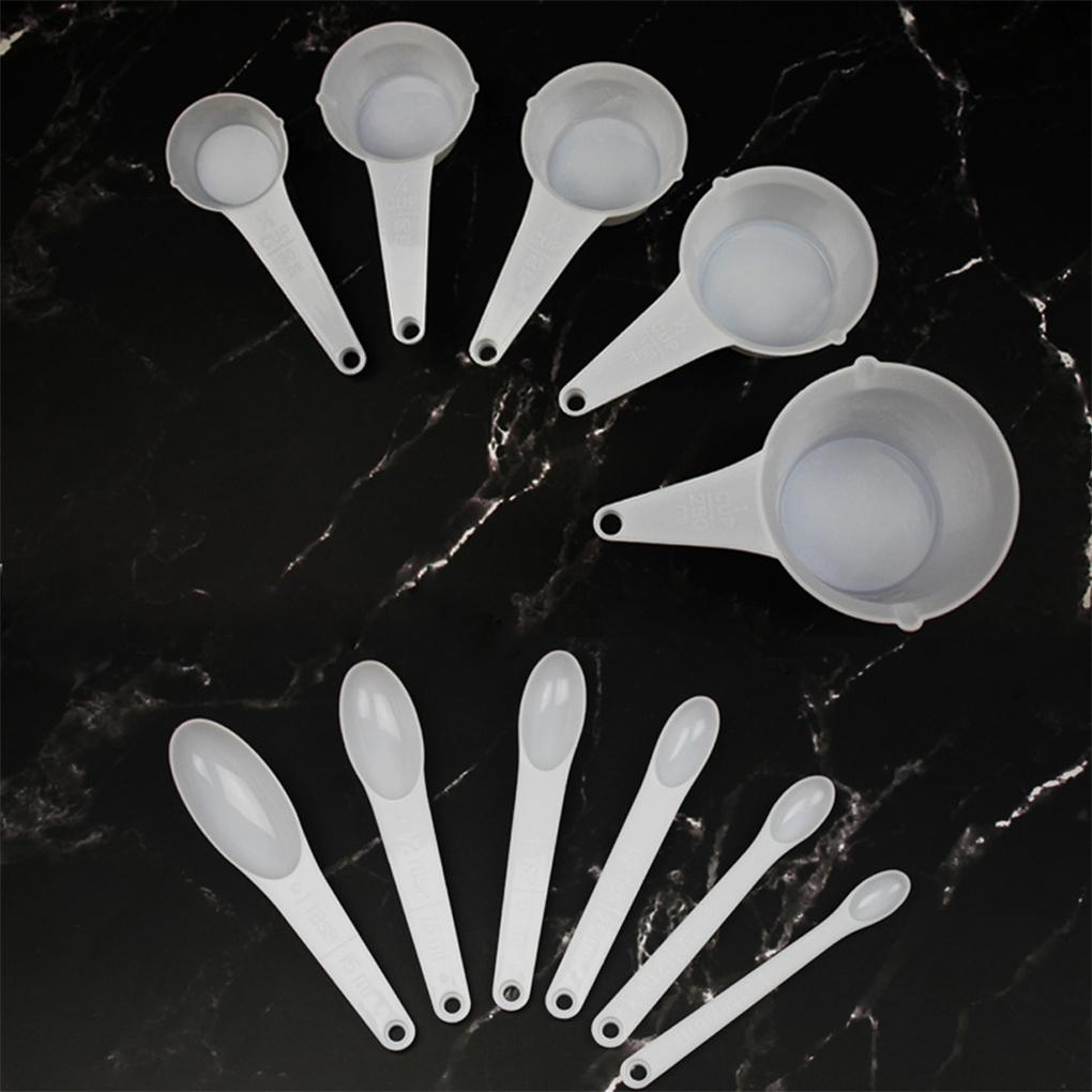 11X Measuring Cups Spoons Set Kitchen Plastic with Scale for Baking Cooking