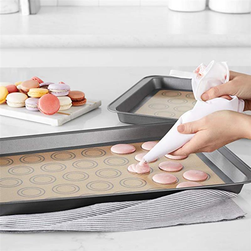 Silicone Baking Mat for Bake Pans Macaroon/Pastry/Cookie Making Professional Food Safe Non-Stick Baking Tools for Cakes