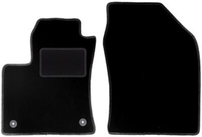 Black Front Floor Mats For: Toyota Prius IV Hatchback (2017-)