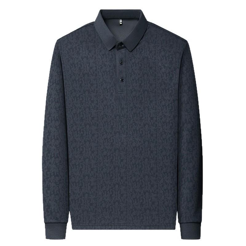 Men's Fashion Versatile Long Sleeve Polo Shirt - Spring & Autumn Style