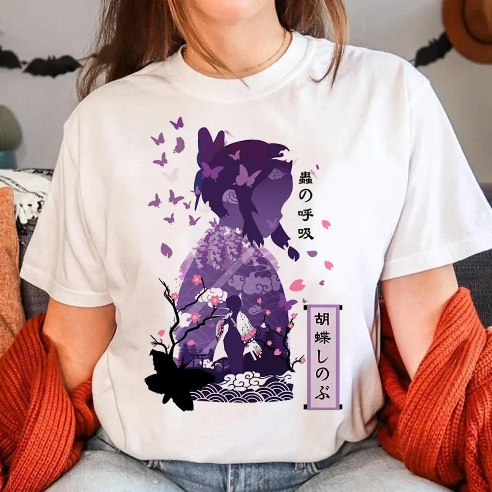 Fashion Anemi Mitsuri Print Women's Short Sleeved T-shirt for Girls Fun Japanese Harajuku Clothes Y2k Top Women's Clothes