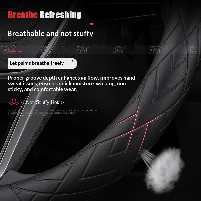 THQP1 For Lexus F Sport ES200 ES260 ES300 RX300 LS500h GS250 GS300 IS300 CT200h NX300 UX300 LX570 GX Car Leather Steering Wheel Cover