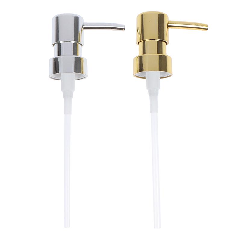 

Металлический насос для мыла, дозатор жидкого лосьона, сменная головка, 28-резьбовая крышка насоса серебряный