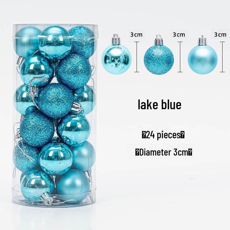 Christmas Tree Hanging Ball Ornaments - Electroplated & Colored Balls for Mall or Bar Ceiling Decoration, Large Bucket Set