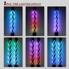 1FT LED Whip Lights,Remote Control Flagpole Antenna Whips,for UTV, ATV, Off Road, Truck, Sand, Buggy Dune, RZR