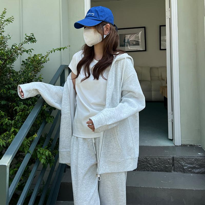 Women's Hooded Sweatshirt/zip-up Cardigan for Autumn/winter; Casual Outerwear for Women