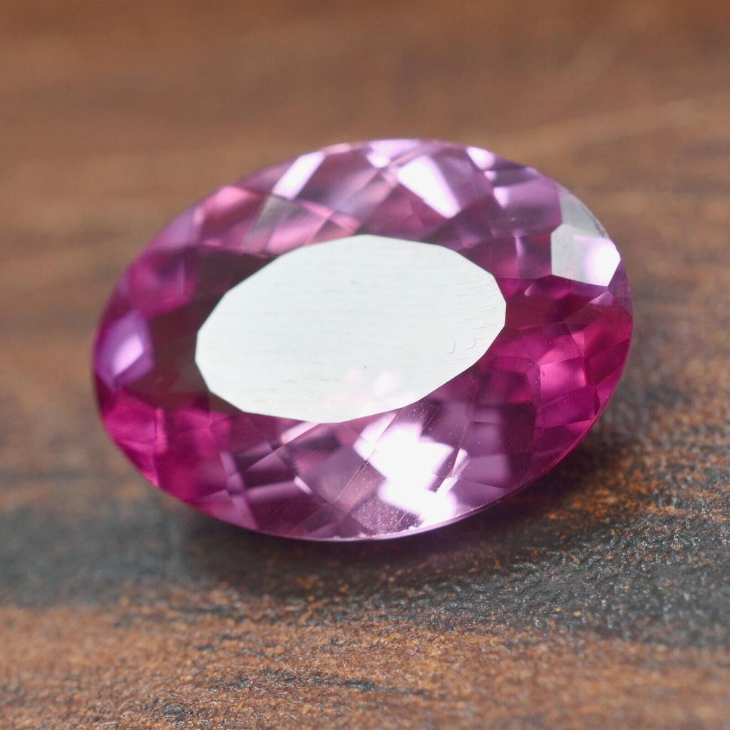 Pink Ceylon Sapphire Oval Cut 13.55 Natural CERTIFIED Loose Gemstone Ring Size