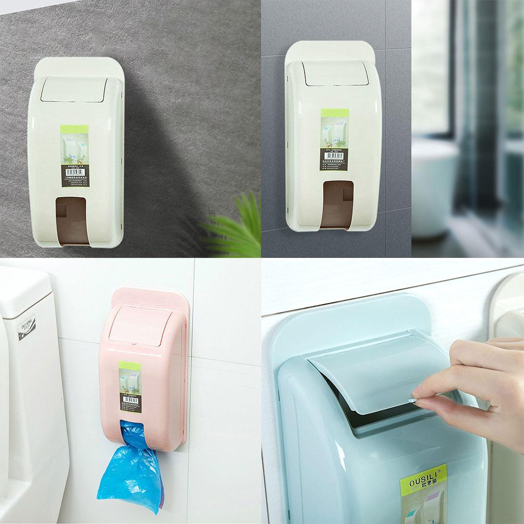 Grocery Bag Holder Wall Mount Storage Rack Dispenser Plastic Home Kitchen Organizer Garbage Bags Storing Box