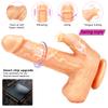 Wireless Heating Triple Shock Swing Telescopic Tongue Licking Fake Penis Masturbation Device Adult Sex Products
