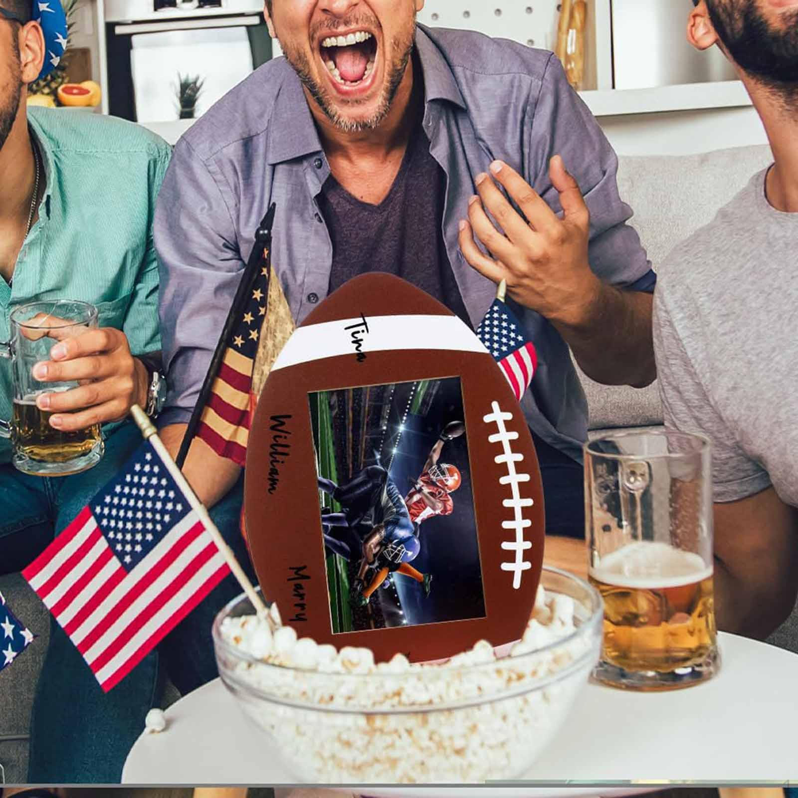 

Football Picture Frame Decoration Creative Bedroom Tabletop Birthday Gift Sport Themed Photo