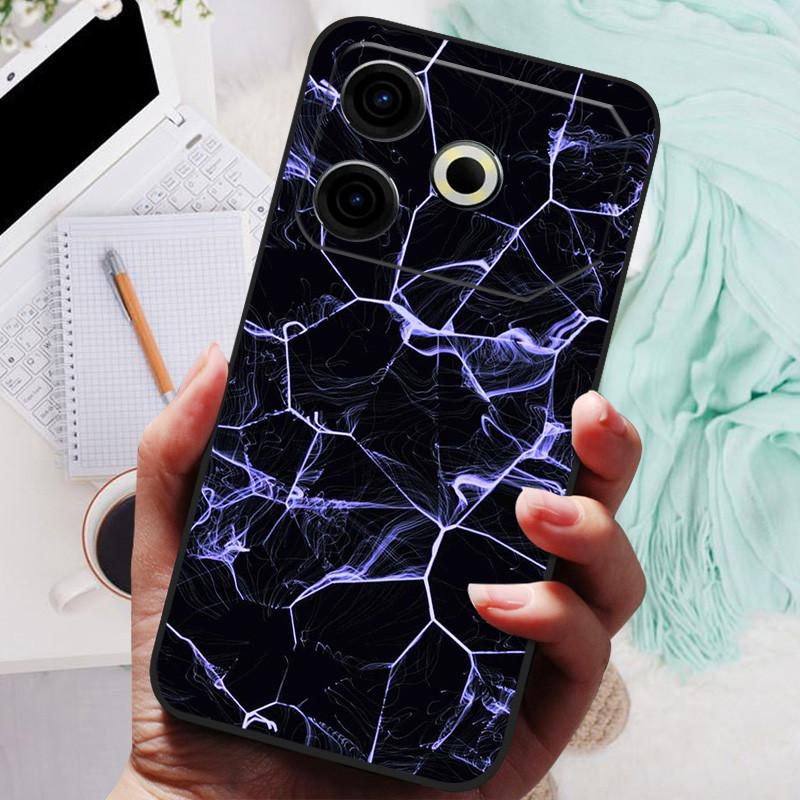 Für Tecno Pova 6 Neo Hülle Pova6 Neo Luxus Handy Silikon Rückseite Für Tecno Pova 6 Neo Hüllen Pova 6Neo Schutzhülle Capas