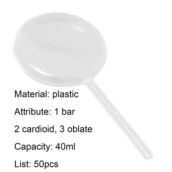 50Pcs Jam Dropper Translucent Easy to Squeeze Plastic Liquid Inject Squeezer for Chocolate