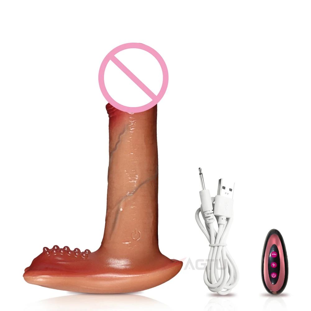Remote Control Thrusting Dildo Vibrator Realistic Dildos G Spot Anal Vibration Stimulation Penis Adult Sex Toys for Women