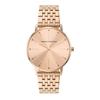 Armani Exchange Three-Hand Rose Gold-Tone Stainless Steel Watch