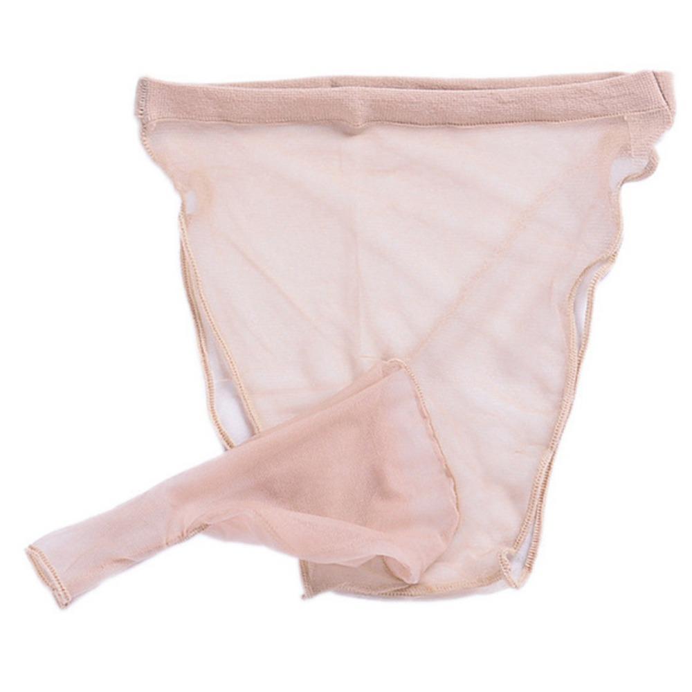 Qinghe Pánské sexy spodní prádlo Letní punčochy Slipy Pánský ultratenký chladivý sexy Jj set S nízkým pasem Průhledné šortky