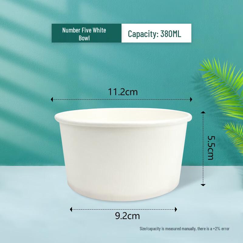 

Shixun Disposable White Paper Bowls
