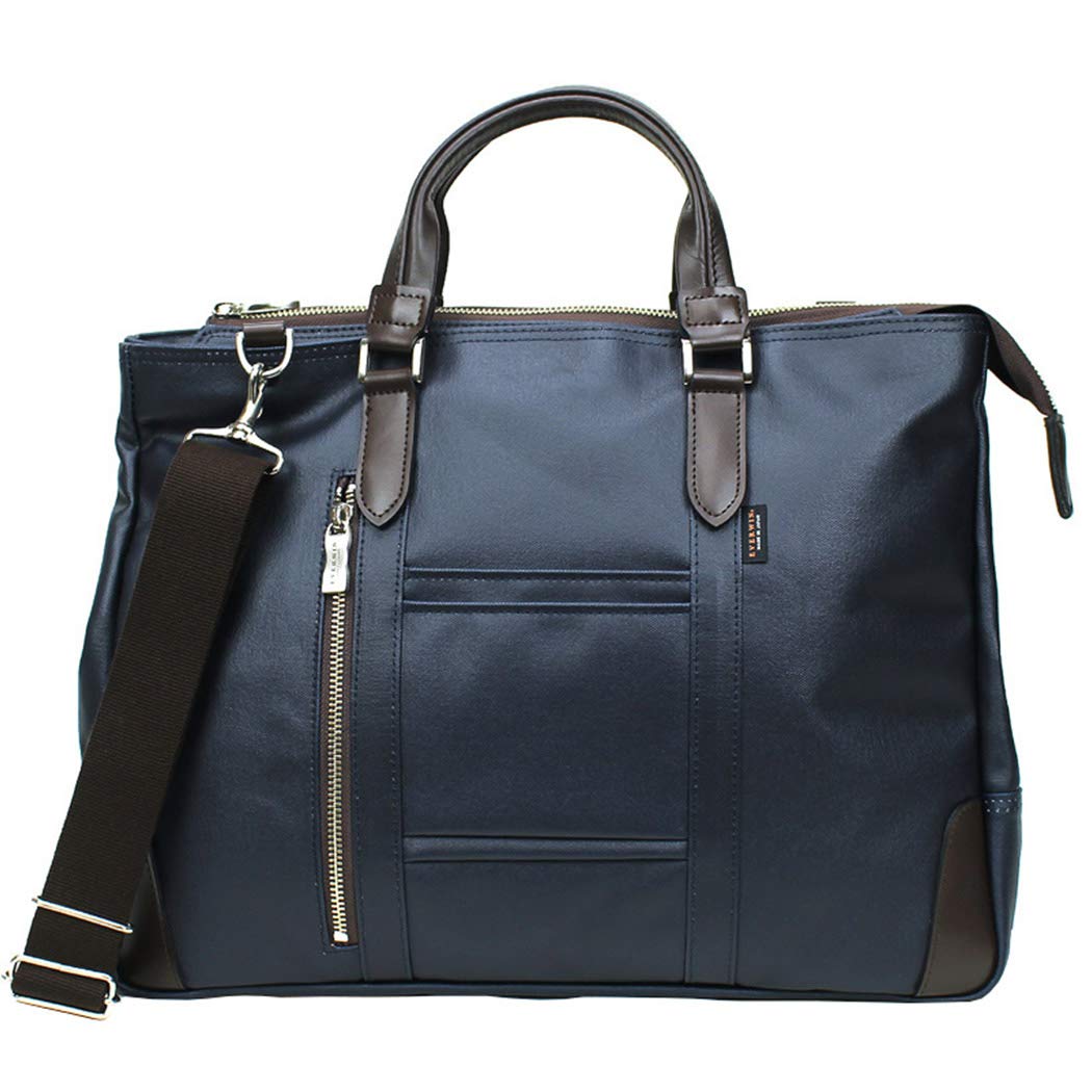 

[EW] EVERWIN 21598 Сделанная в Японии деловая сумка для мужчин и женщин, с кожаной отделкой, легкая (военно-морской флот)