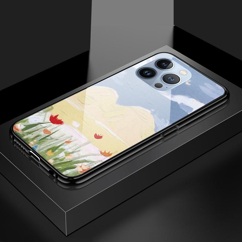 Tempered Glass Phone Case For OPPO Reno13 Reno14 Realme 11 12Pro 14 GTNeo6 C21Y C53 C75 OnePlus Nord2 NordCE3Lite Soft Edge Shockproof Smooth Shell