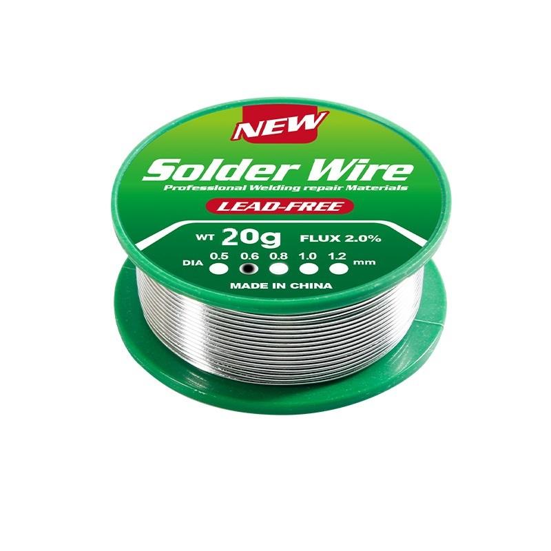 Bleifreier, umweltfreundlicher Lötdraht mit Kolophoniumkern, kleiner, flacher Schaft, Zinndraht Sn99.3Cu0.7, kleine Rolle Lötdraht