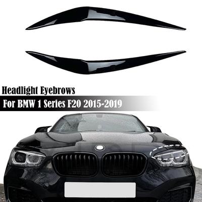 2PCS Headlight Eyebrows Eyelids For BMW F20 F21 1 Series 116D 118I 120I 120D M140I 2015-2018 Front  Headlamp Eye Lid  Cover