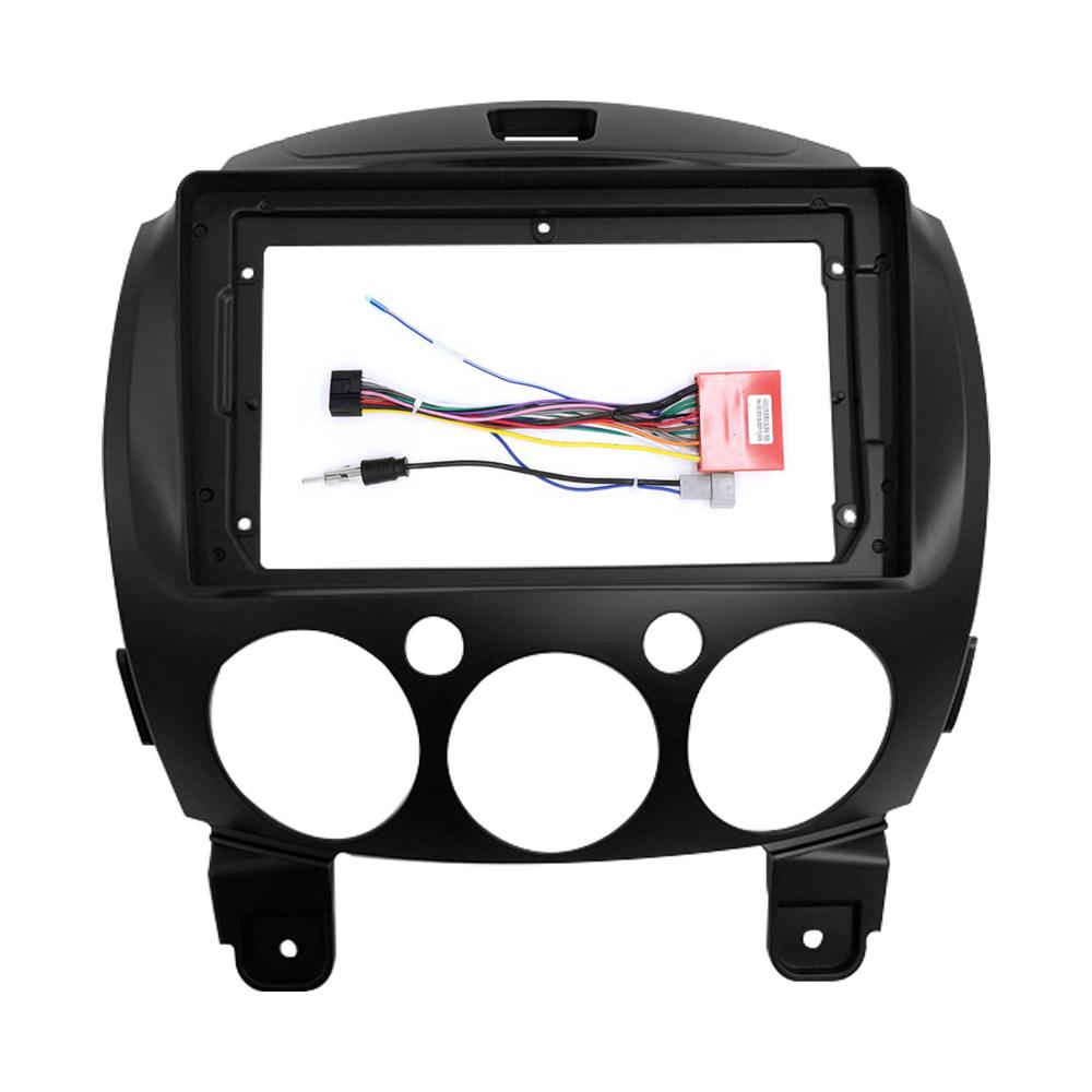 9 Inch Car Plastic Dash Panel Auto Radio Multimedia Fascia For MAZDA 2 2010-2015 Dashboard ABS Plastic Installation