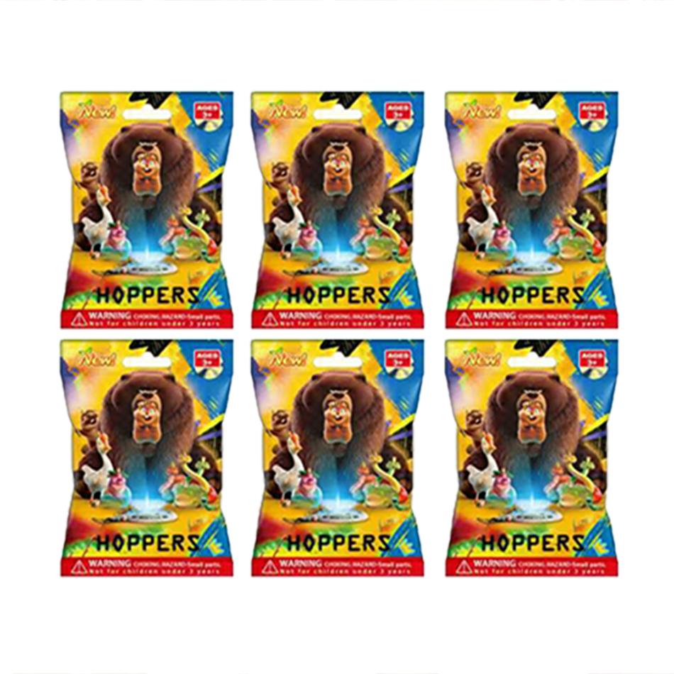 Model Pixar Hoppers Bever Transformatie Project Sleutelhanger Displaydoos Karakter Speelgoed met Willekeurige Kaart voor Kinderen