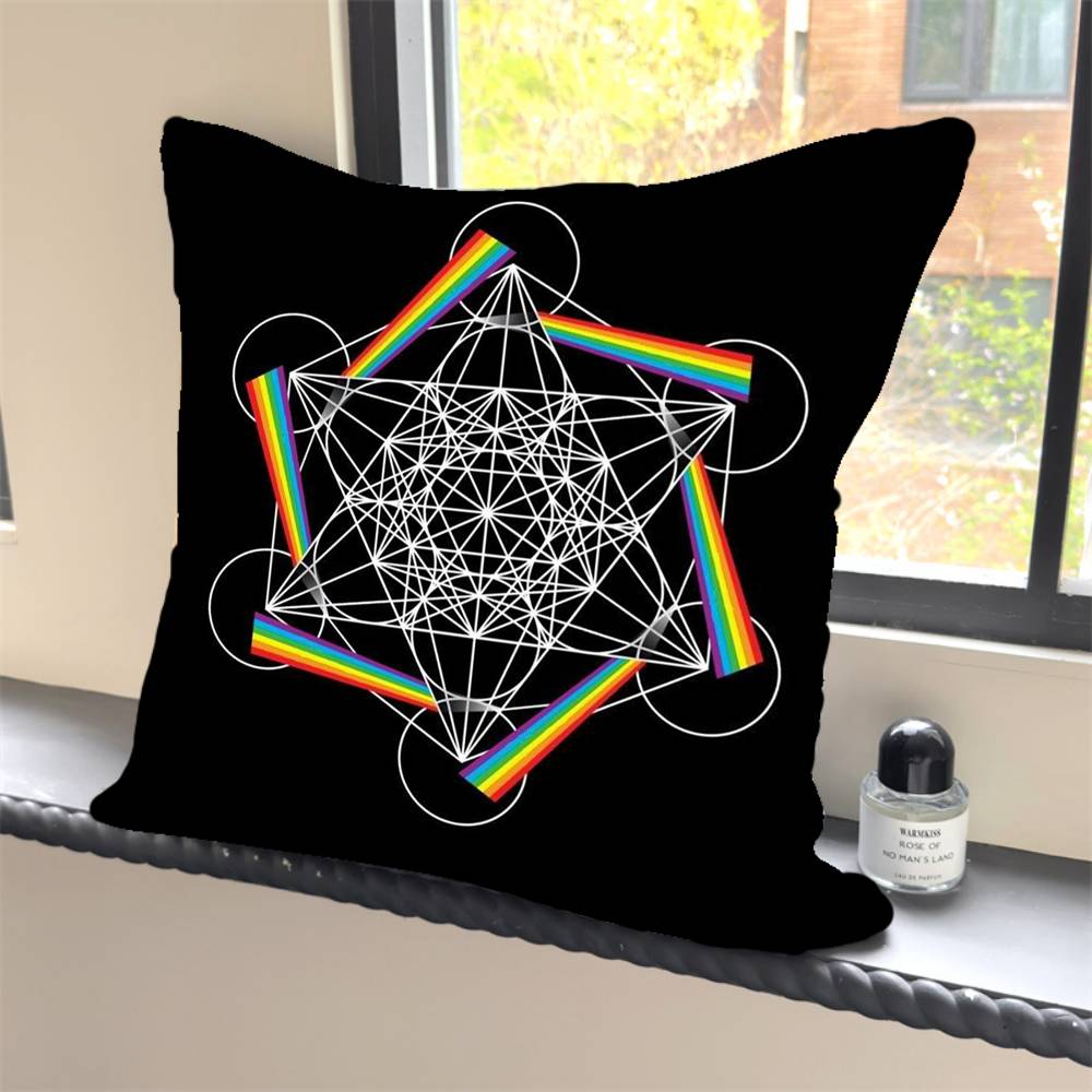 1 шт. Rock Band P-Pink F-Floyd Наволочка Квадратная Спальня Диван Отдых Комфорт Подушка Автомобиль Домашний Декор Наволочка 40x40 16x16Inch