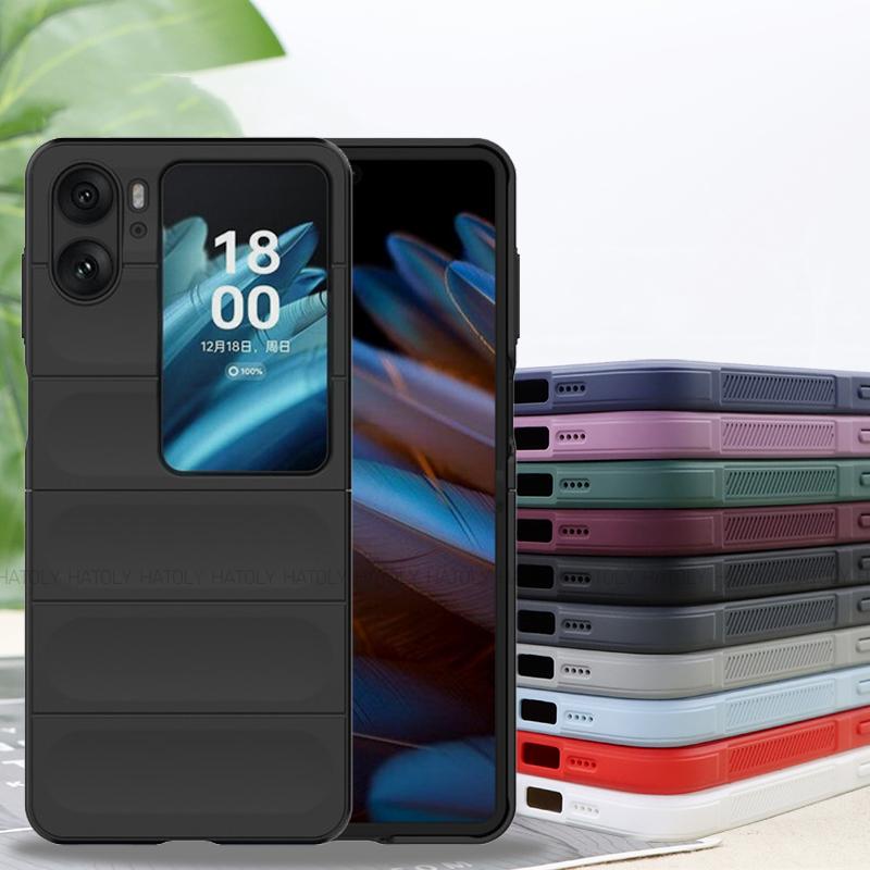 For OPPO Find N2 Flip Case OPPO Find N2 N3 Flip 5G Cover Luxury Matte PC Shockproof Protective Hard Back Cover OPPO Find N2 Flip