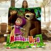 1pc Masha Bear Outdoor Blanket Lightweight Flannel, Soft & Warm, All-Season Use for Sofa, Outdoor, Camping, Living Room, Office137