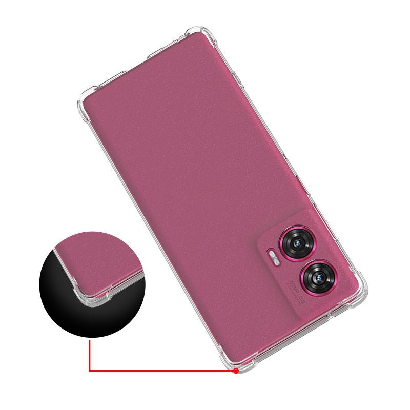 Adatto per Moto EDGE 70 Fusion custodia per cellulare anti-caduta a quattro angoli 1.5 tpu trasparente MOTO G77 custodia morbida