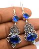 Tanzanite Gemstone Ethnic Handmade Drop Dengle Earring Jewelry ER 327