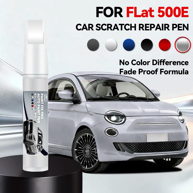 

For FLat 500E 1990-2026 Paint Repair Pen Touch Up Scratch Remover DIY Auto Accessories Black White Silver Gray Blue Red срібний