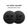2 Pezzi Tappetino Antiscivolo per Auto Sottobicchiere Tappetino per Bicchiere d'Acqua in Fibra di Carbonio per MINI Cooper R60 R56 F56 F55 F57 F60 Countryman Convertibile tnrjc00