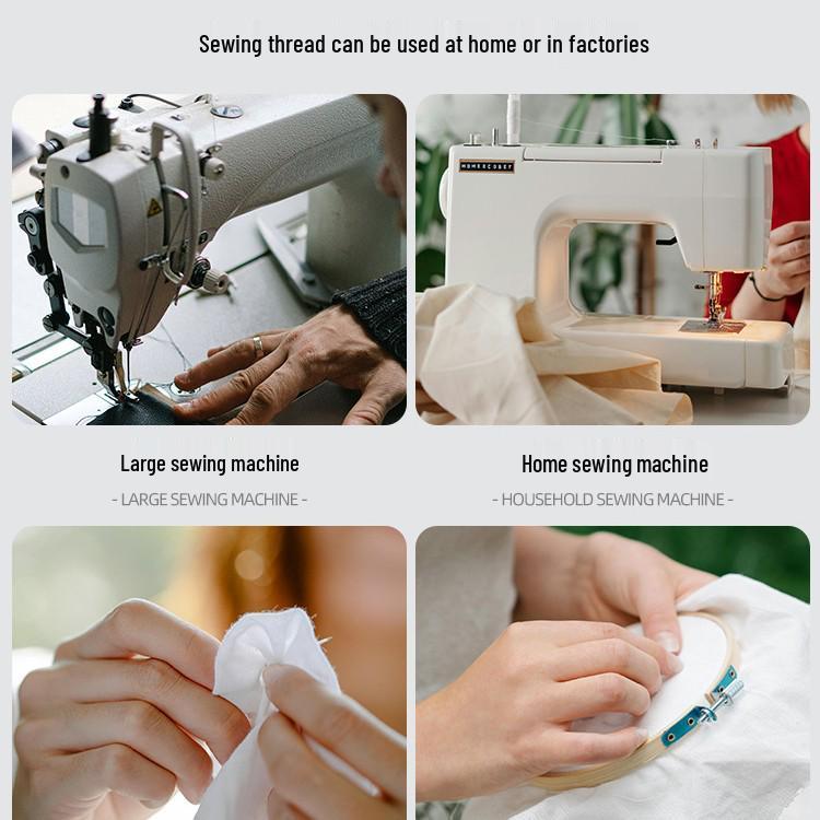 Polyester Nähgarn 402: Weiß, Fein für Hand- und Maschinenwäsche