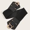 Solid Retro Color Style Metal Waist Belt With Alloy Buckle Women Dresses Coats