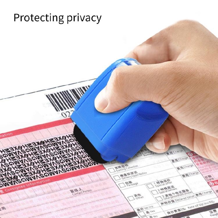 Privacy Protective Roller Stamper with Dustproof Lid Identity Theft Prevention Stamper Roller for Document Mail Address