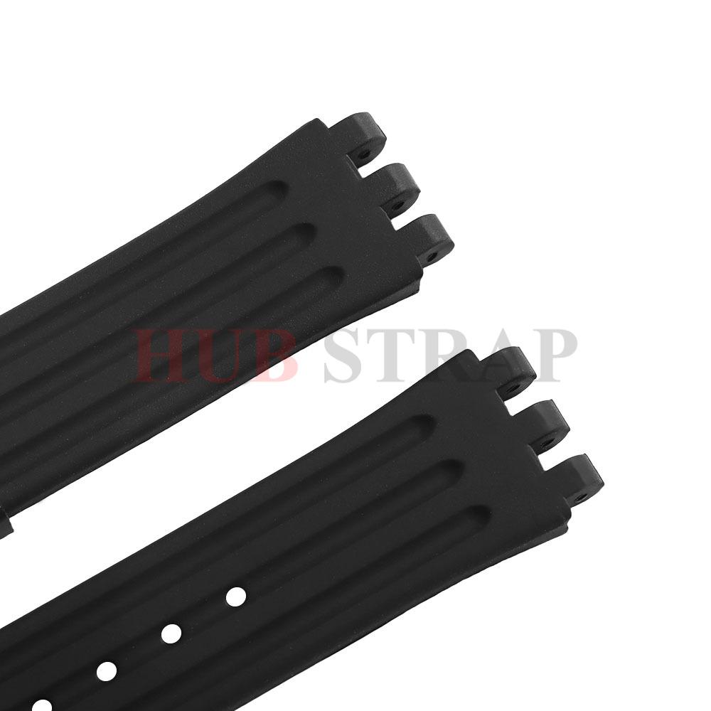 18mm Silicone Watch Bands Waterproof Soft Rubber Sport Watch Band for Swatch SUIK400 SUIB400 Watch Strap Belt for Men Women