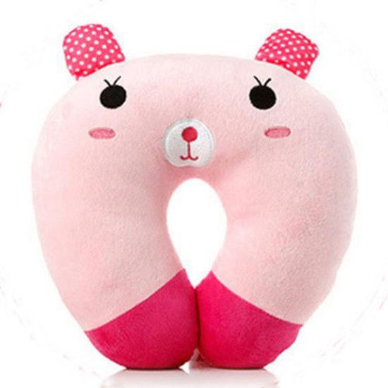 Black Cat Pig Strawberry Ushaped Pillow With Crystal Velvet Cover For Adults And Travel